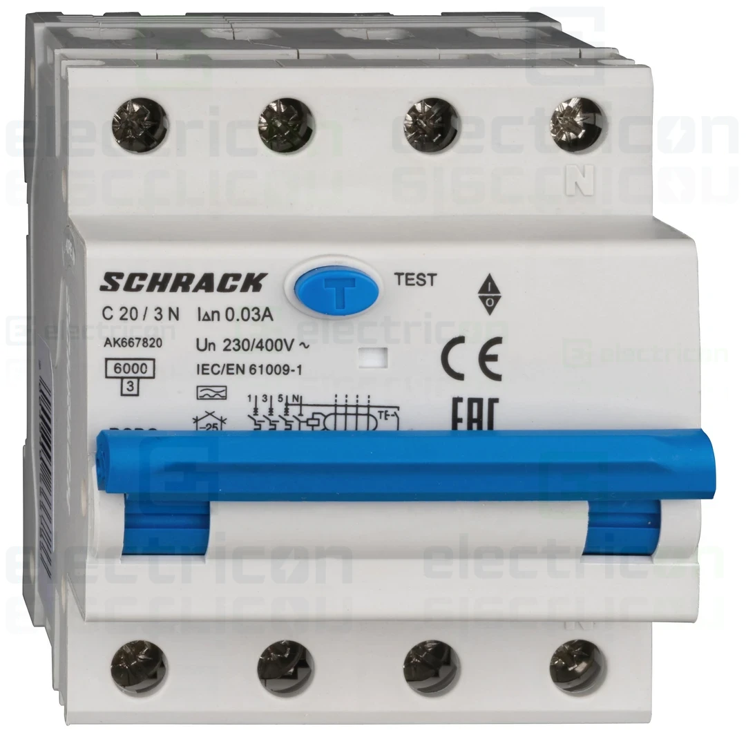 Siguranta RCBO 20A/30mA Schrack - AK668820 [1]