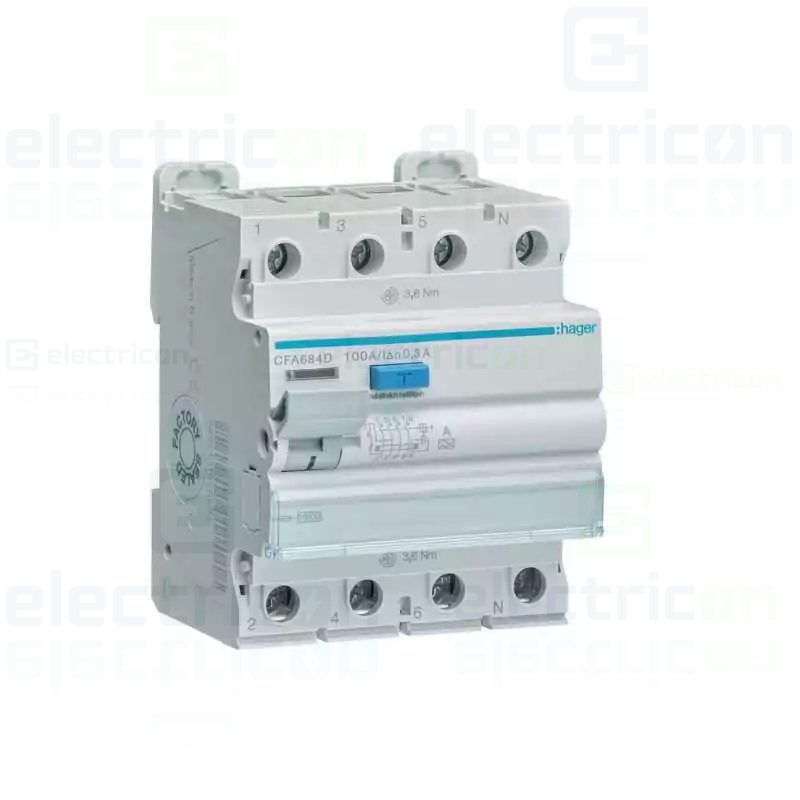 Intreruptor RCCB 100A/300mA Hager - CFA684D [1]
