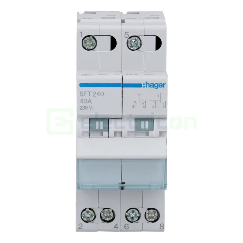 Inversor 2P 40A, 230V I-0-II, punct comun superior 2M [2]