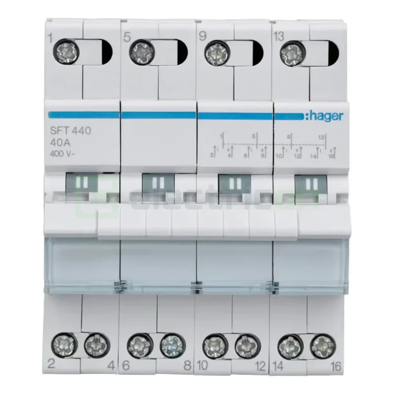 Inversor 4P 40A, 400V I-0-II, punct comun superior 4M [2]