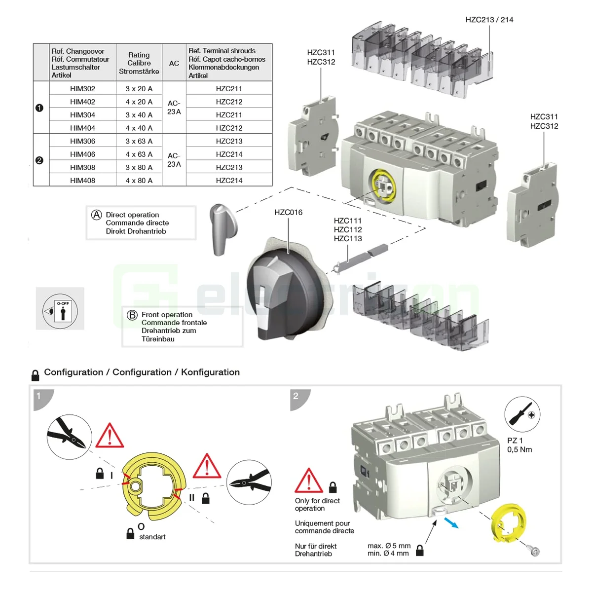 Inversor 4P 80A, I-0-II, M1 [8]