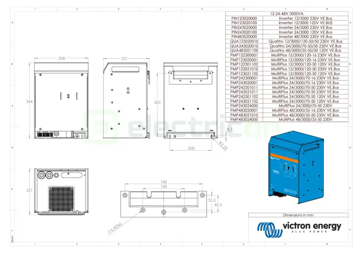 Invertor cu charger 12V 3000VA Victron Energy Quattro 12 3000 120-50 50 [4]