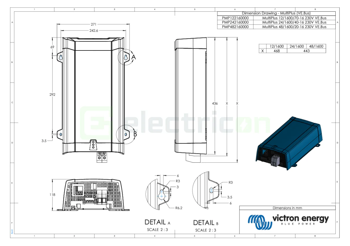Invertor cu charger 24V 1600VA Victron Energy MultiPlus 24 1600 40-16 [2]