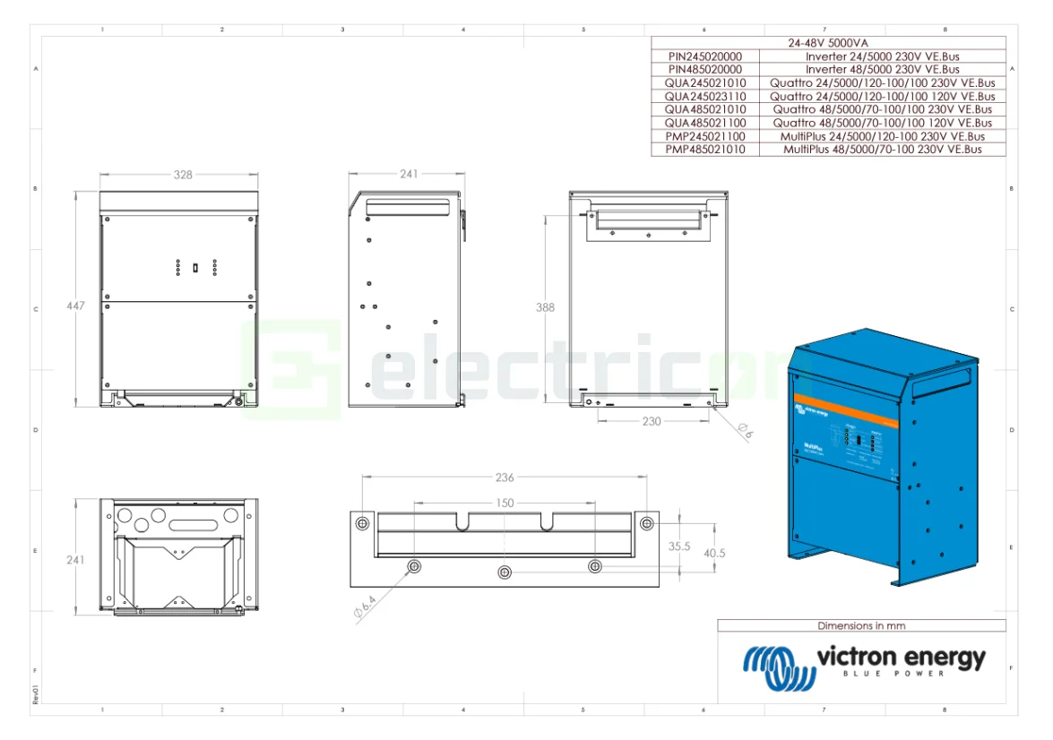 Invertor cu charger 48V 5000VA Victron Energy MultiPlus 48 5000 70-100 [2]