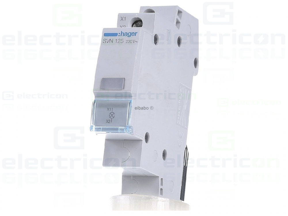 Lampă semnalizare tensiune LED monofazic, 1xincolor, 230VAC, Hager, SVN125 [1]