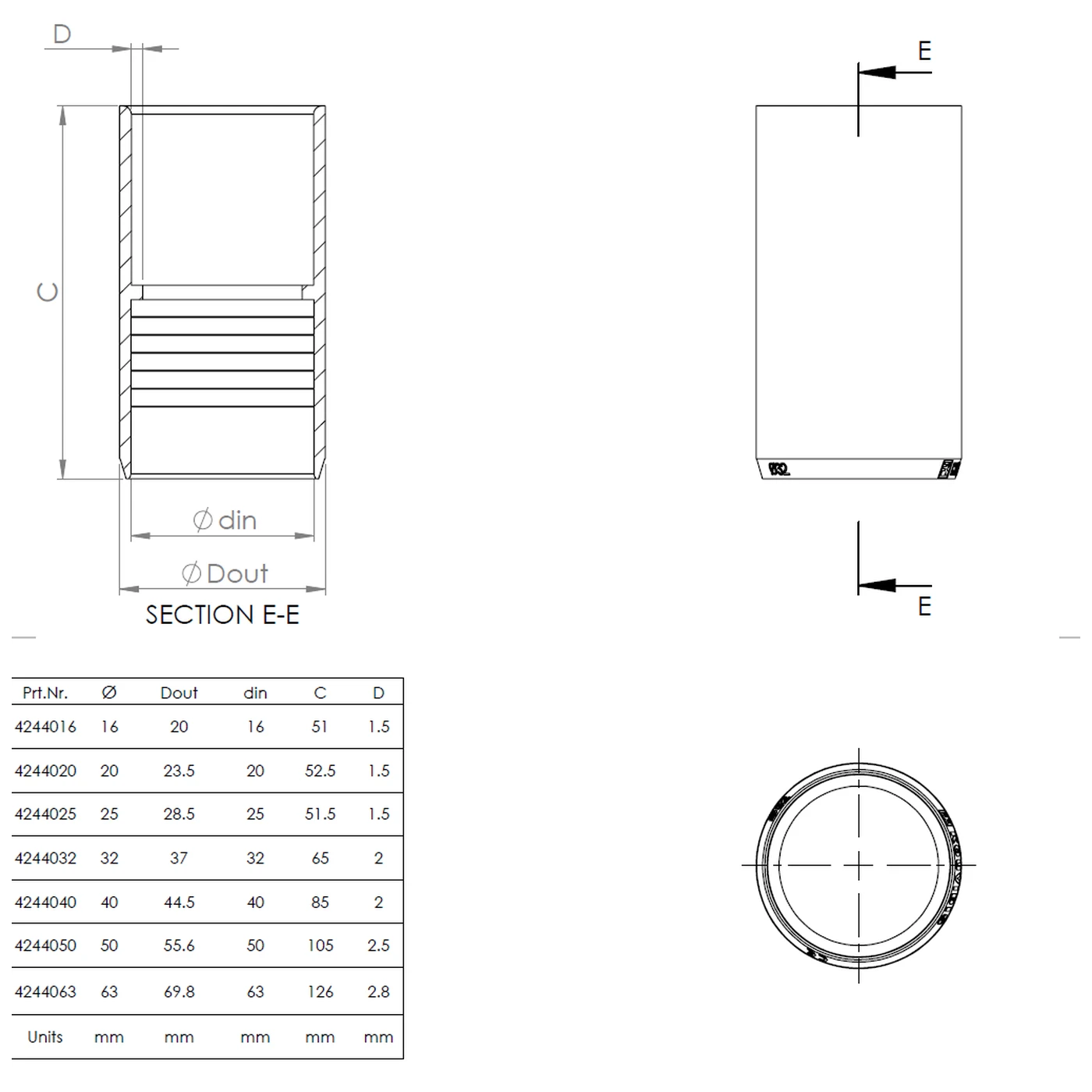 Mufa conductor compatibil cu Copex-uri Kouvidis Gama Medisol AM , alb, IP65 [2]