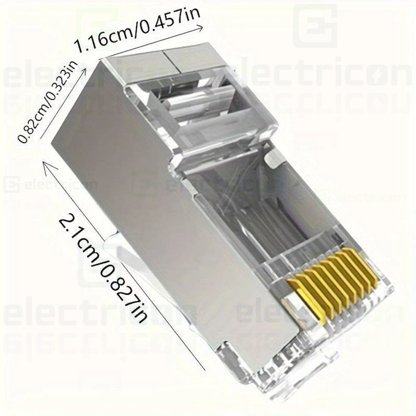 Mufa RJ45 FTP Cat.6, ecranata, passthrough, Emtex, TED Electric, EMT-PR6A-FTP [2]