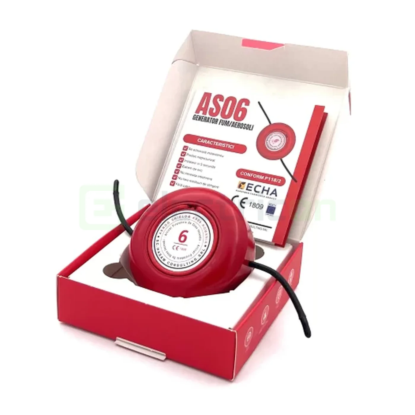 Pastila stingere incediu pentru tablou electric cu aerosoli , capacitatea de stingere 0.6 mc, pornire la contact cu flacara, Aeroo Shield 6, AS06 [3]