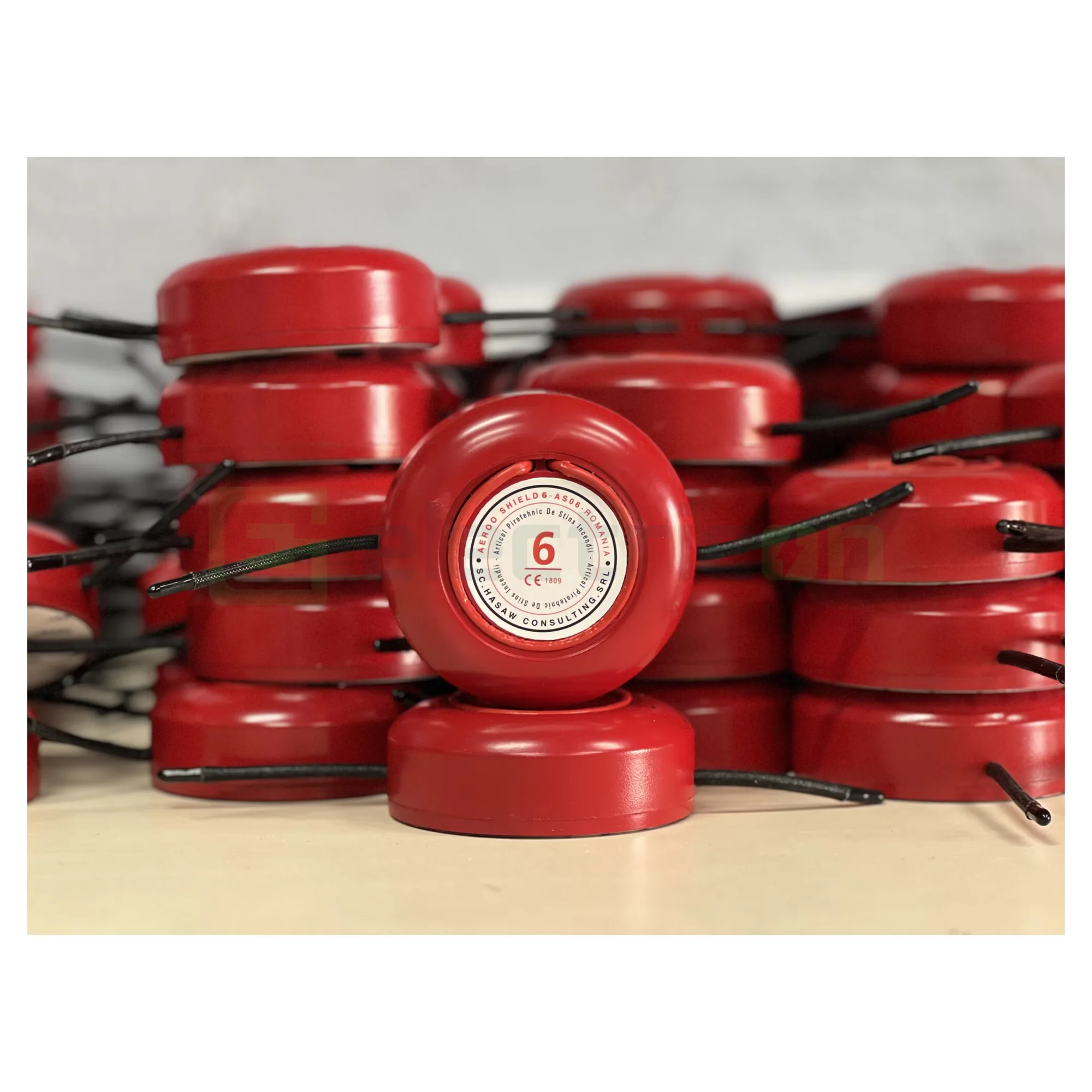 Pastila stingere incediu pentru tablou electric cu aerosoli , capacitatea de stingere 0.6 mc, pornire la contact cu flacara, Aeroo Shield 6, AS06 [2]