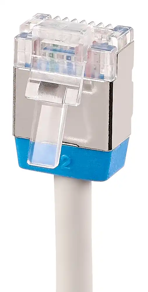 Patchcablu SLIM U/FTP, Cat 6A, 10 GBps, AWG 32, 0.15m, LSOH, Schrack, H6GYG00K1B [3]