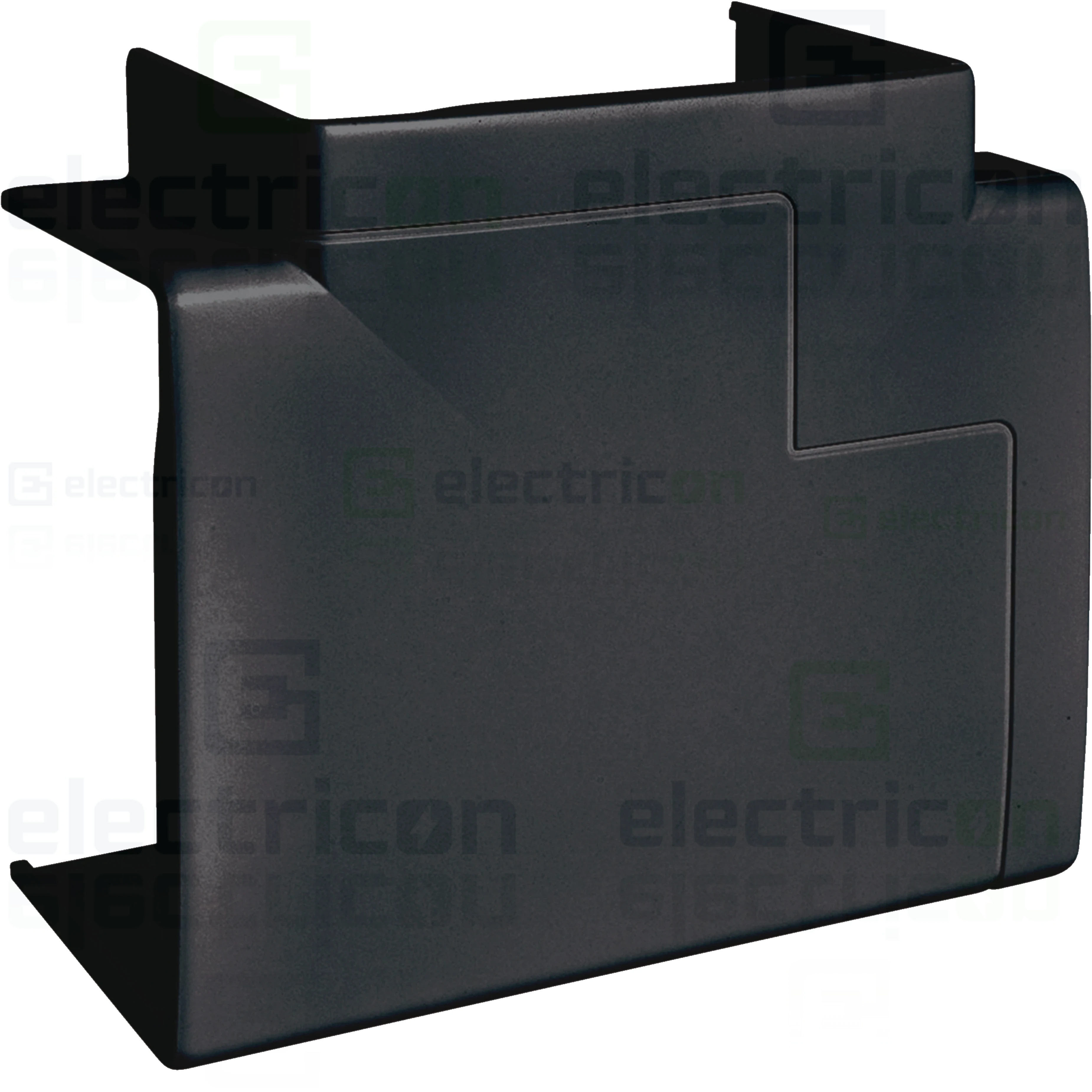 Piesă T GBD50085, 50x85, PVC, RAL9011, Hager, GBD5008589011 [1]