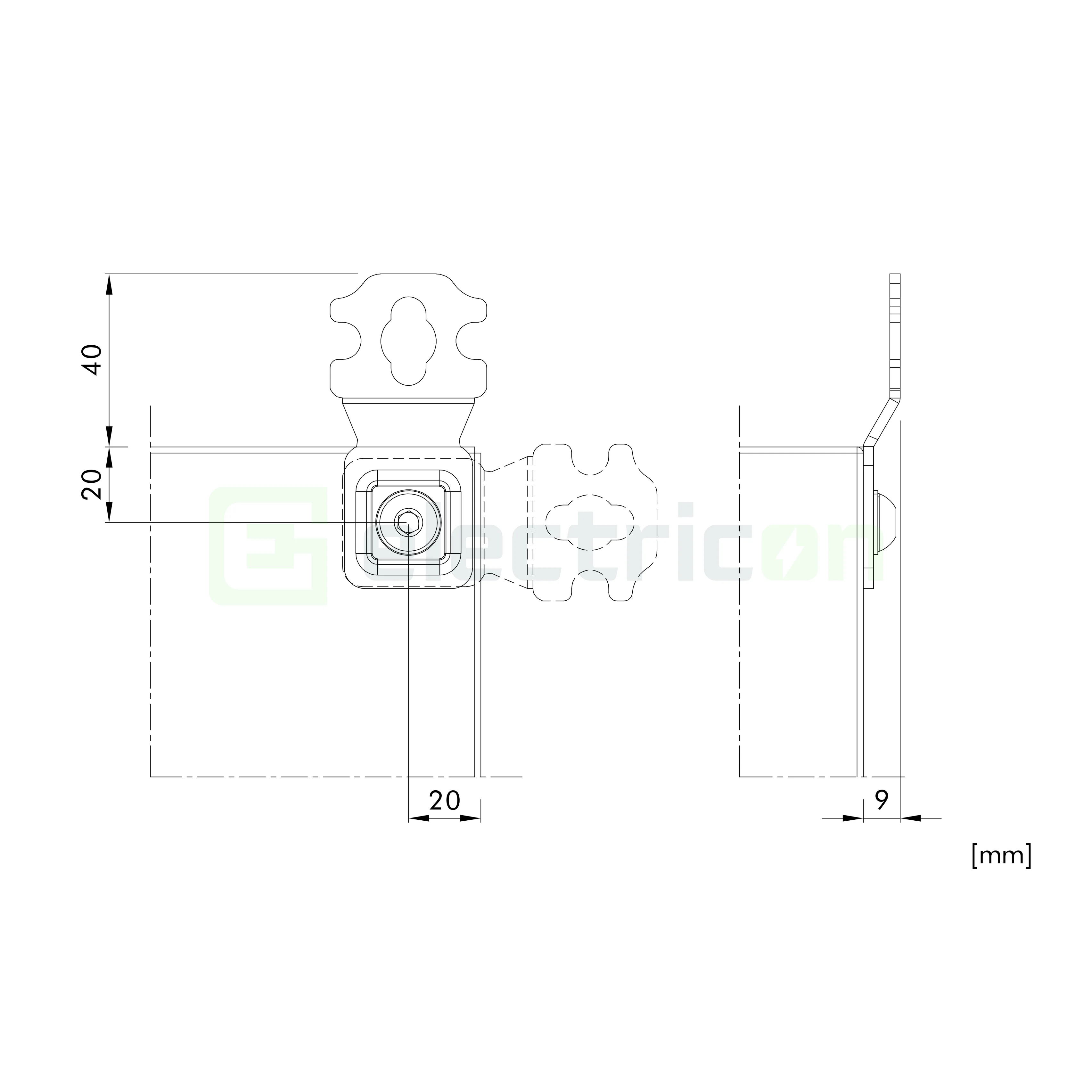 Console mural Schrack WSAWB004 – set 4 piese zincate [3]