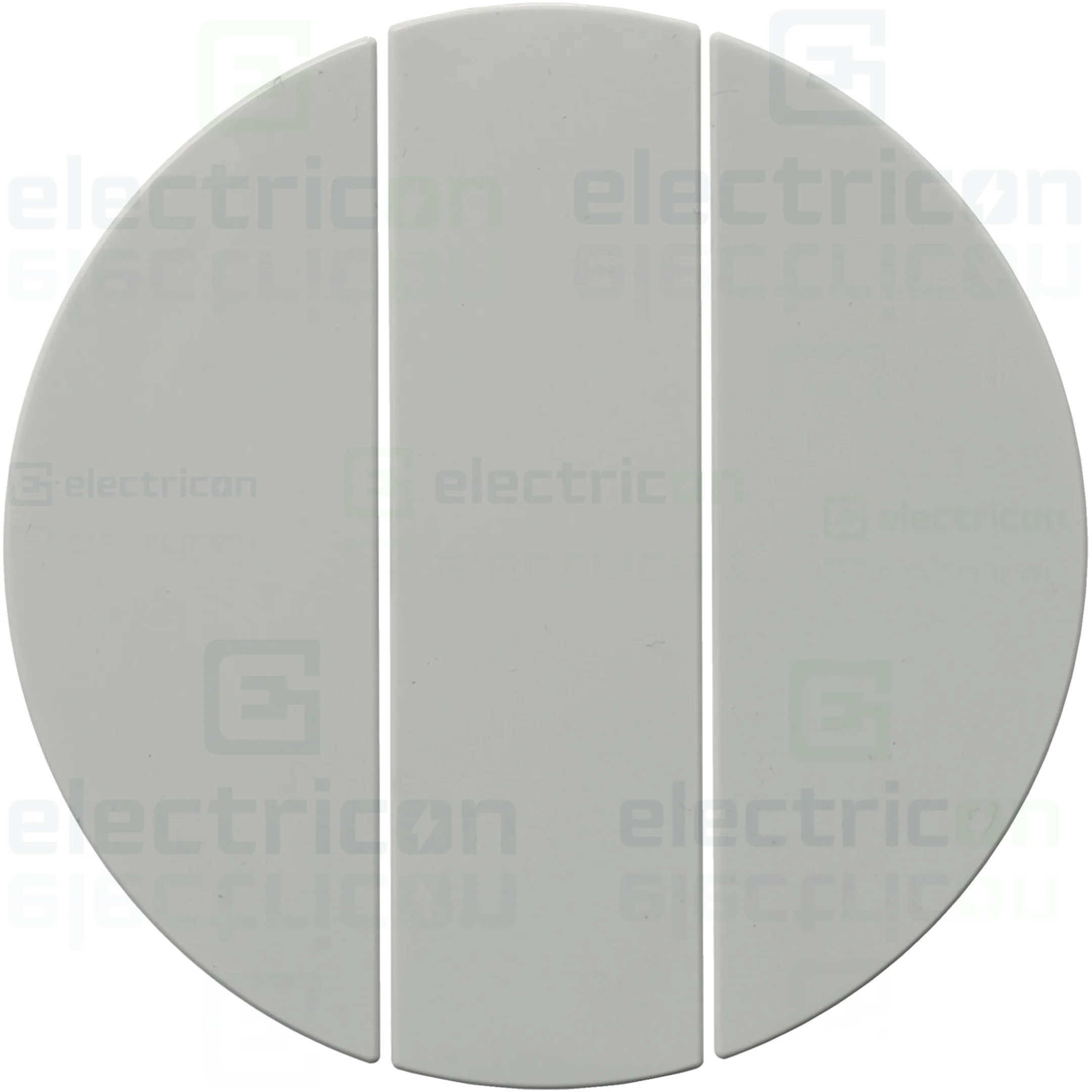 Placă albă cu butoane rotunde pentru întrerupător triplu Berker R.1 [1]