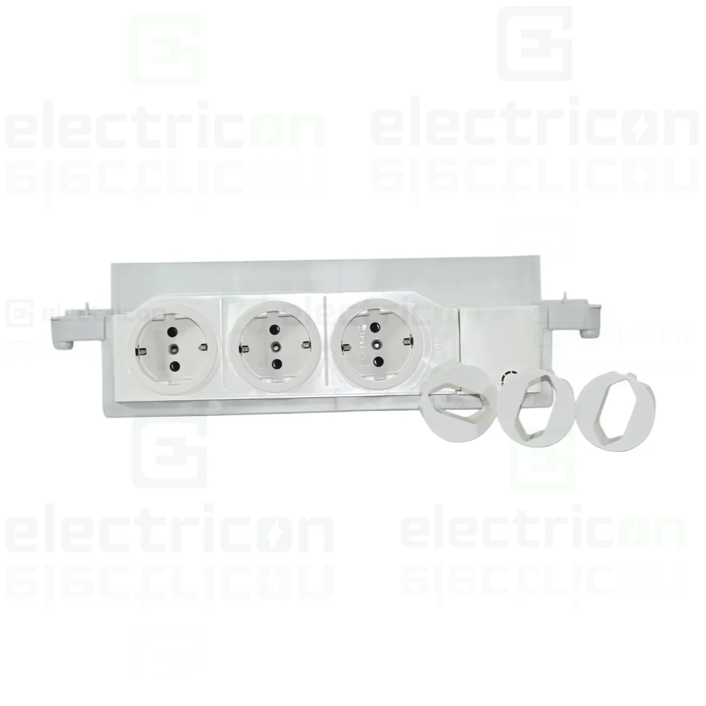 Priza tripla pentru Tablouri Volta multimedia, Hager, VZ00UP [2]