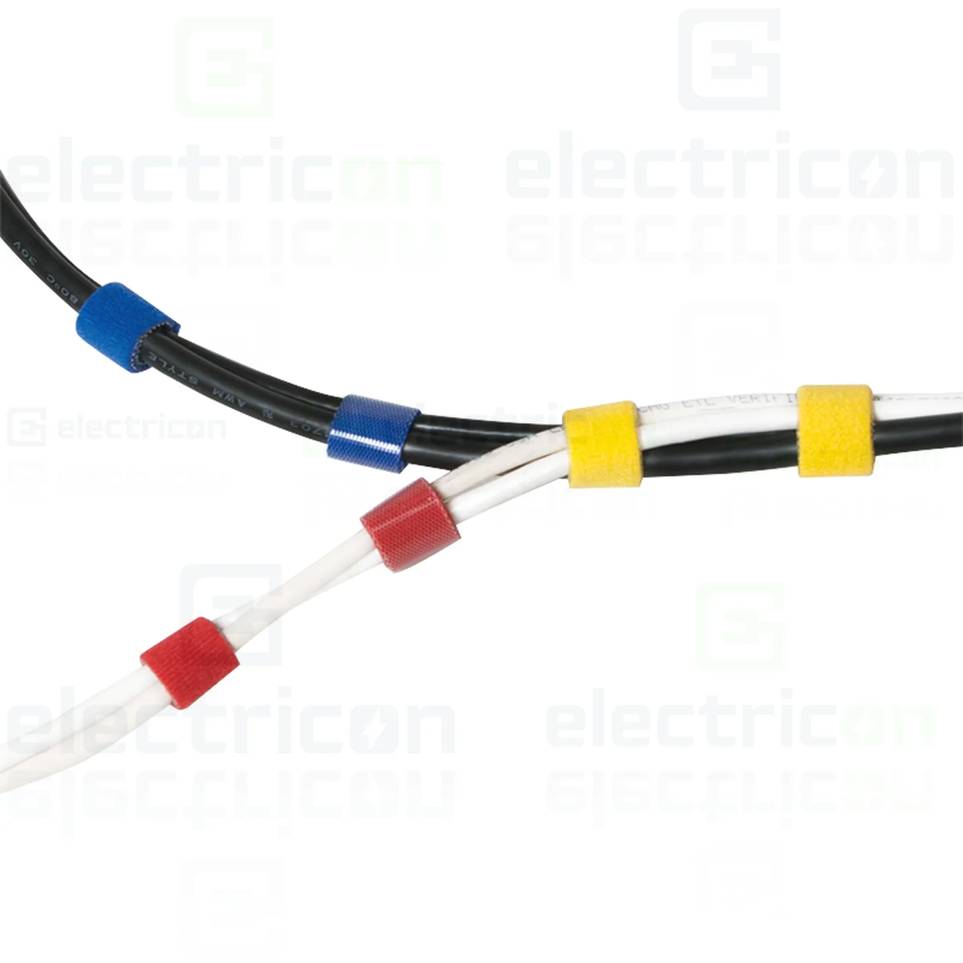 Colier velcro galben 16mm 4m Schrack organizare cabluri [4]