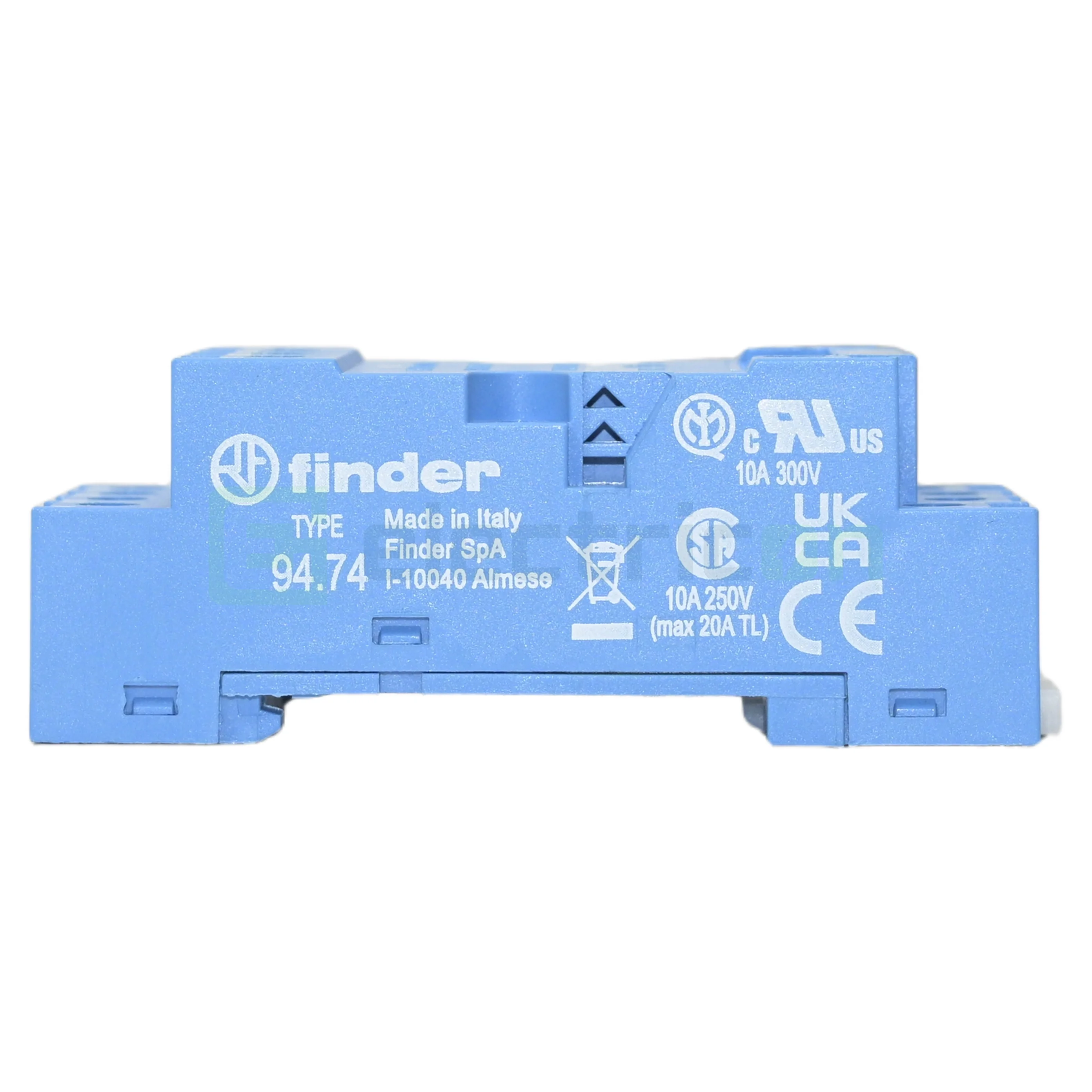 Soclu releu Finder 94.74, intermediar 14 pini, seria 55 (55.32, 55.34, 85.02, 85.04), șină DIN [4]