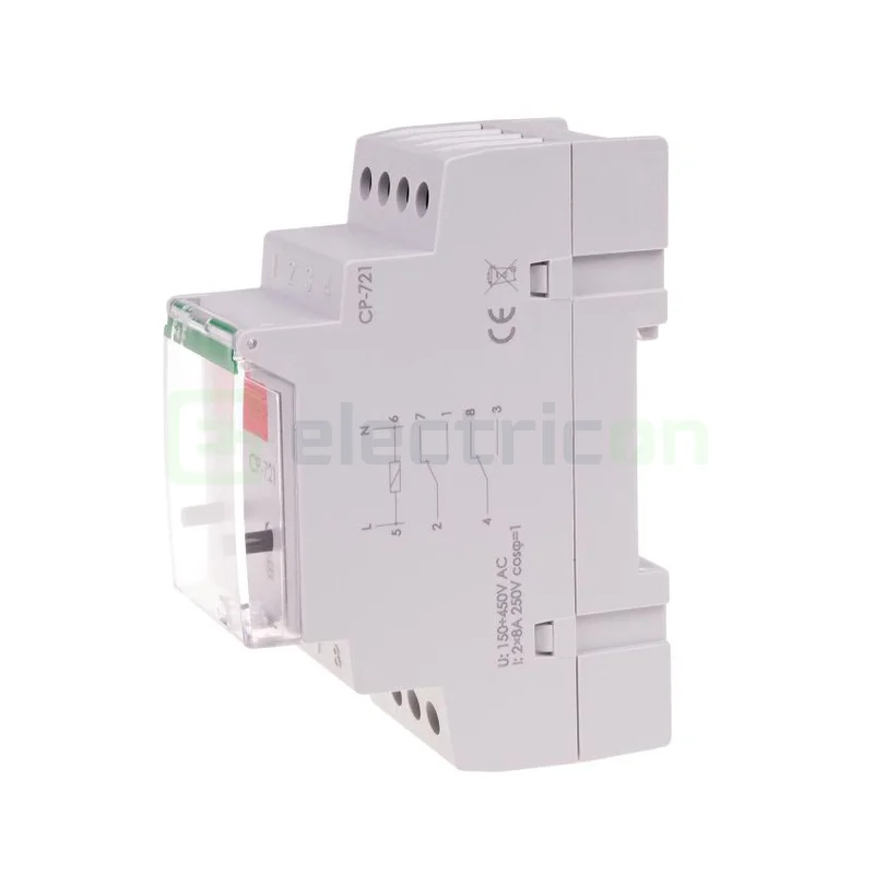 Releu tensiune monofazat 2x8A display CP-721 F&F [3]