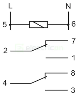 Releu tensiune monofazat 2x8A display CP-721 F&F [7]