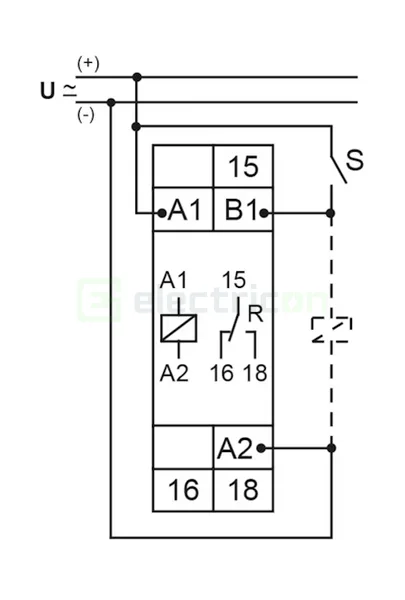 Releu de timp Hager EZF100 (24-240VAC, 1 contact) [4]