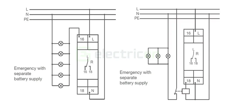 Releu de timp cu lumină urgență Hager EZL100 (230VAC, 1 contact) [4]