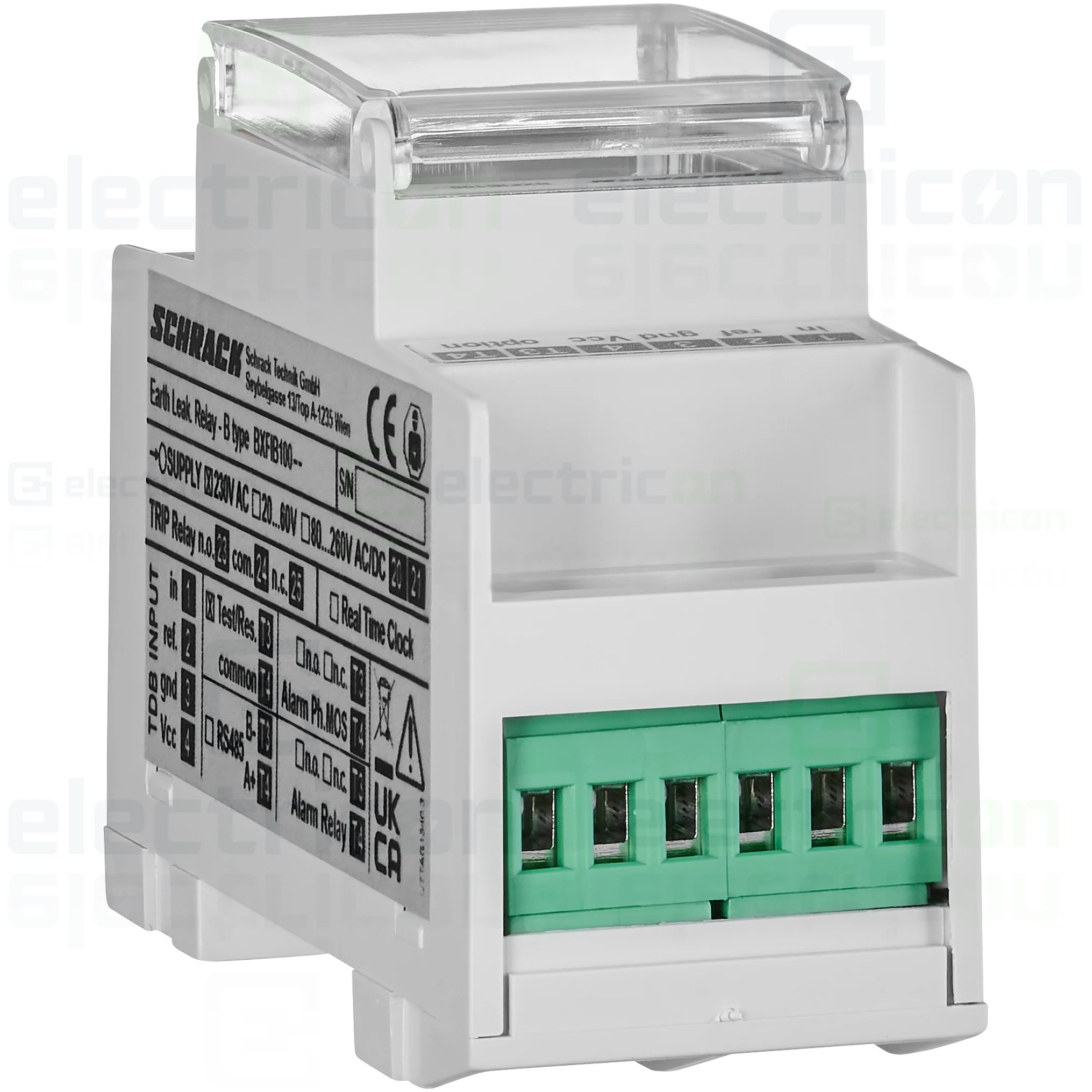 Releu diferențial Schrack BXFIB100, tip A, LCD, 30mA-3A, avansat [6]