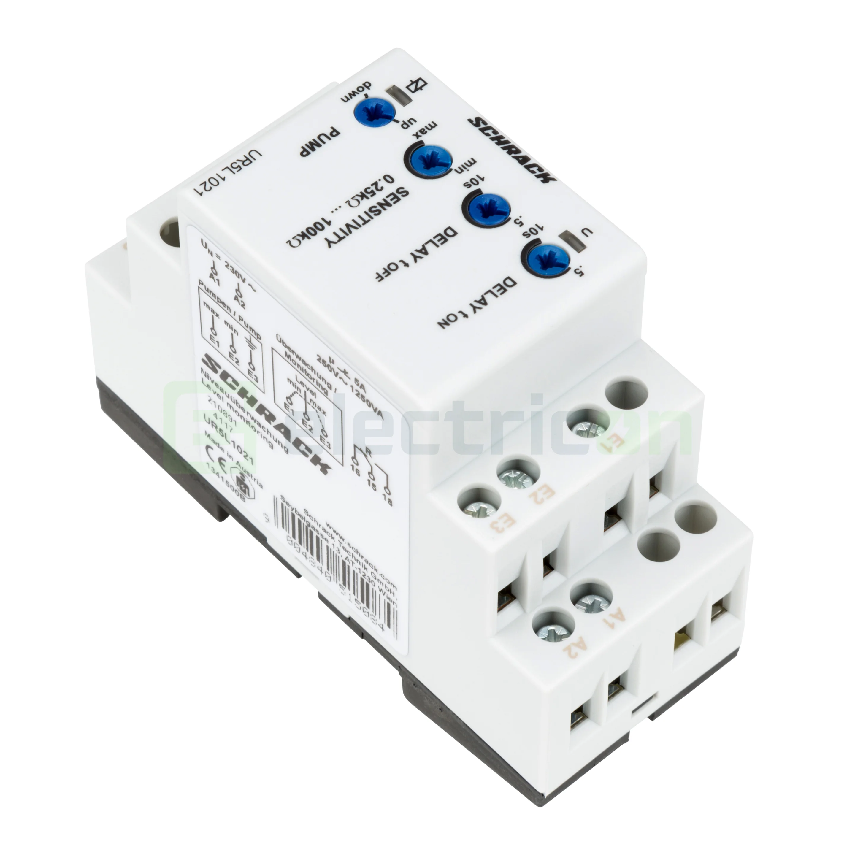 Releu monitorizare nivel lichide, 230V, 5A, 2M, 1CC, Schrack, URP5L1021 [5]