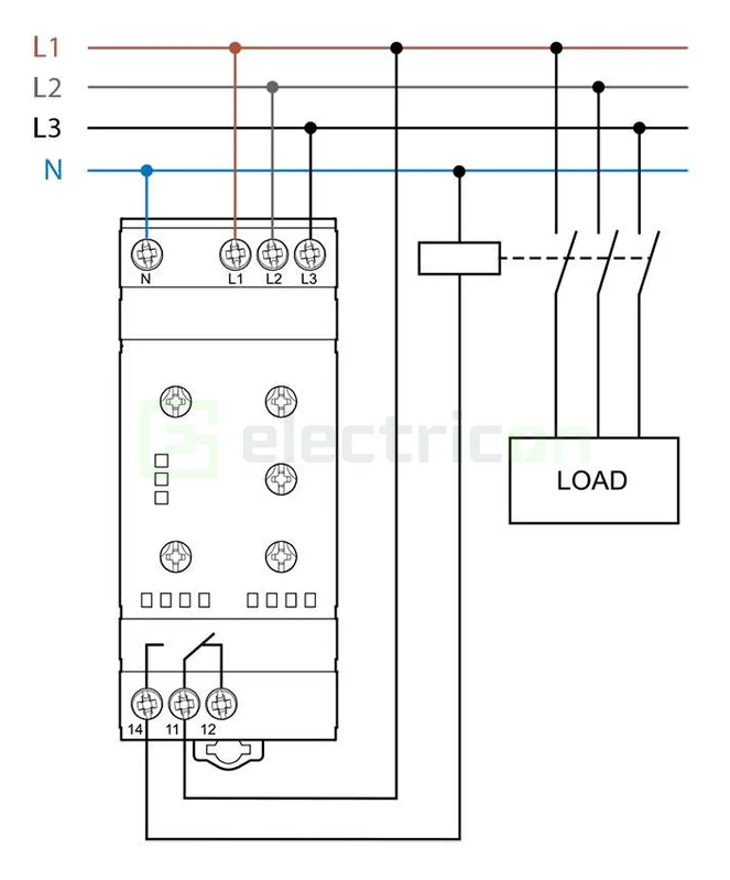 Releu monitorizare pentru tensiune trifazată,reglabil, 1C, 6A, 250V, 1.5kVA, Finder, 70.41.8.400.2030 [5]