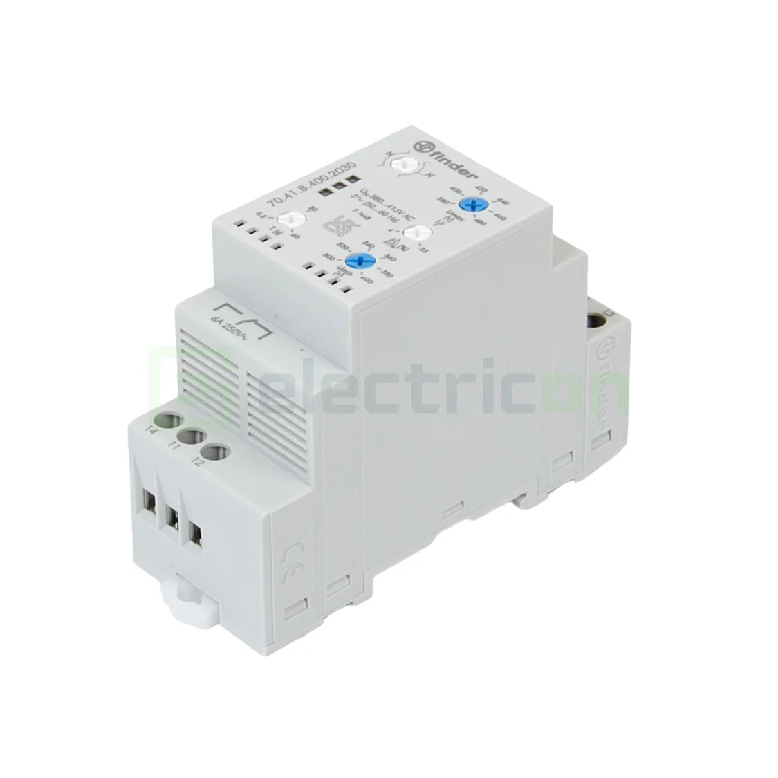 Releu monitorizare pentru tensiune trifazată,reglabil, 1C, 6A, 250V, 1.5kVA, Finder, 70.41.8.400.2030 [3]