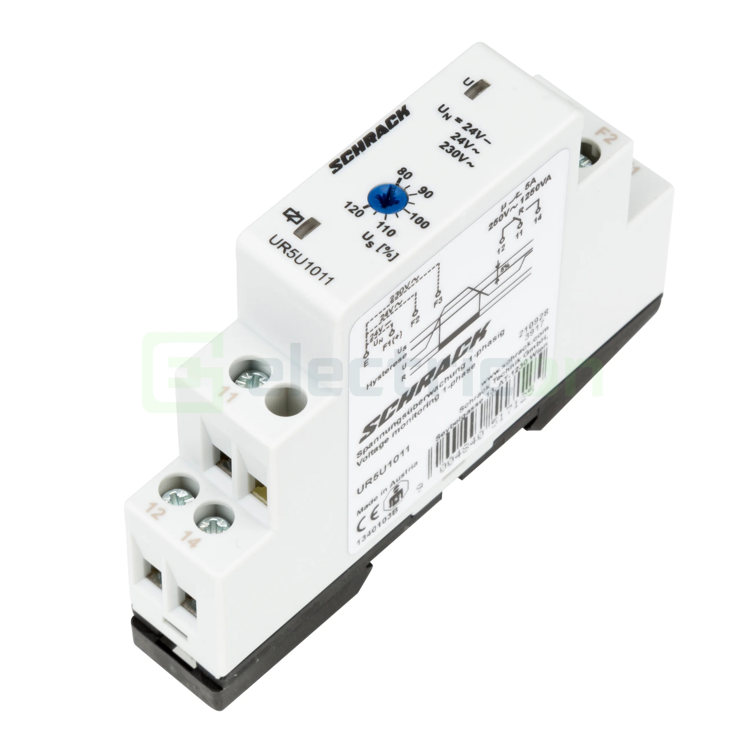 Releu monitorizare sistem monofazat, 240VAC/DC sau 230VAC, 5A, 1M, 1CC, Schrack,  UR5U1011 [3]