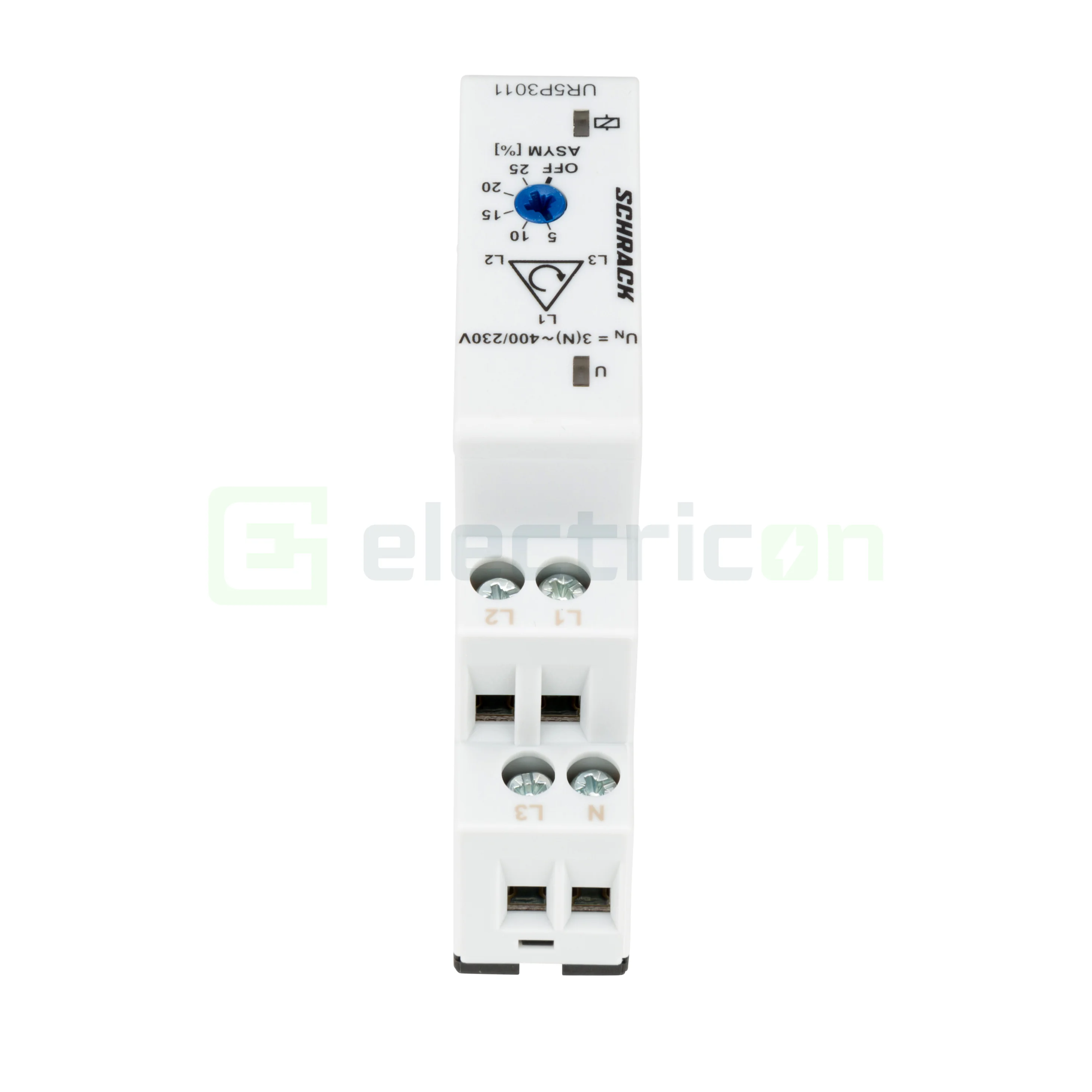 Releu monitorizare sistem trifazat, 400/230V, 5A, 1M, 1CC, Schrack, URP5P3011 [6]