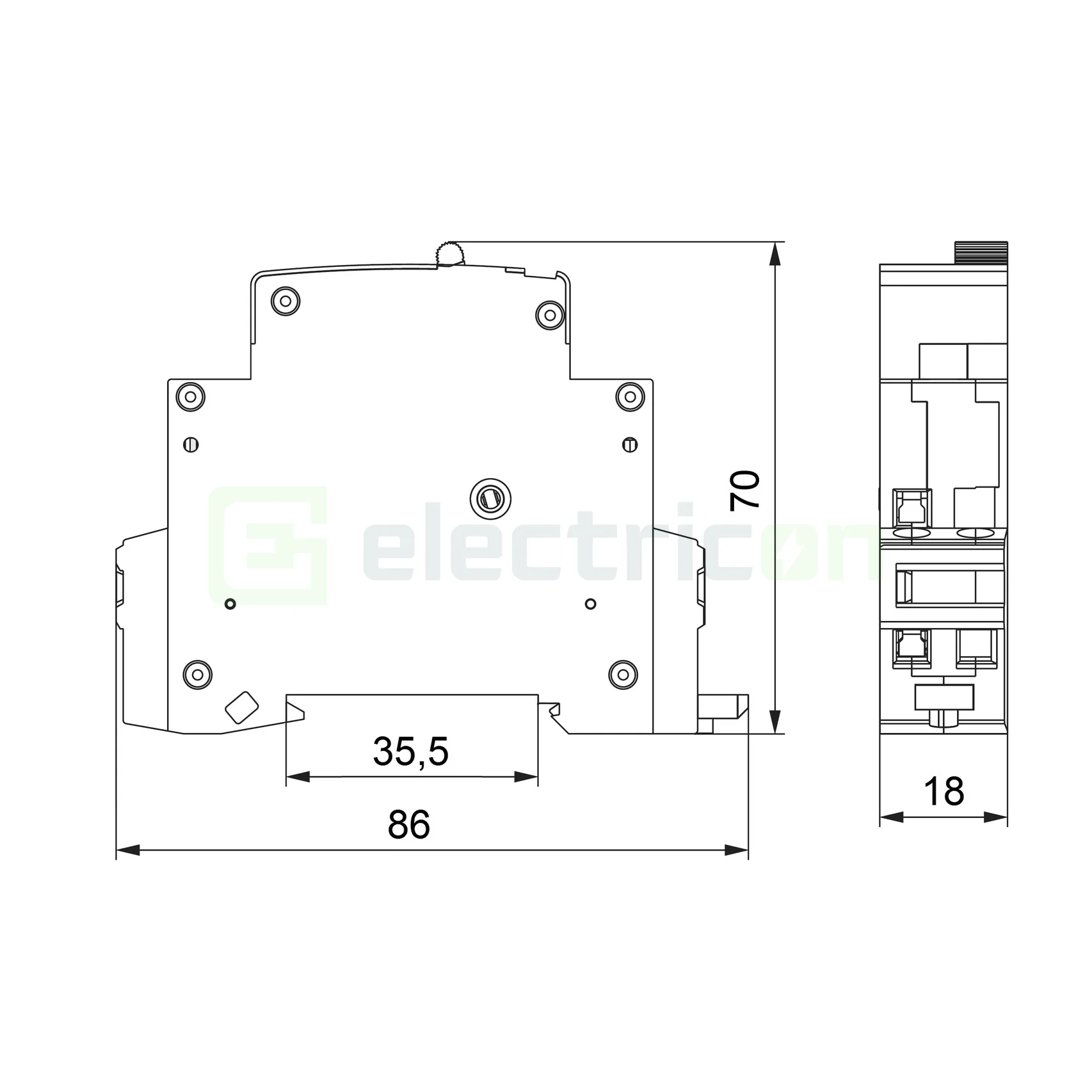 Releu pas cu pas (teleruptor), 230VAC, 16A, 1NO, Schrack, LQA01230 [10]