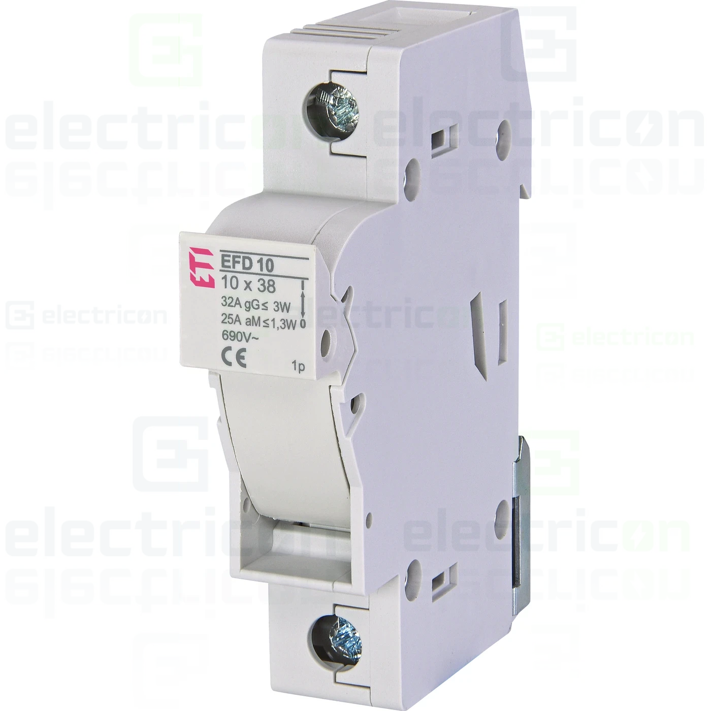 Separator fuzibil (soclu), pentru CH10x38, maxim 32A, 1P,EFD 10 1p,  ETI, 002540001 [1]
