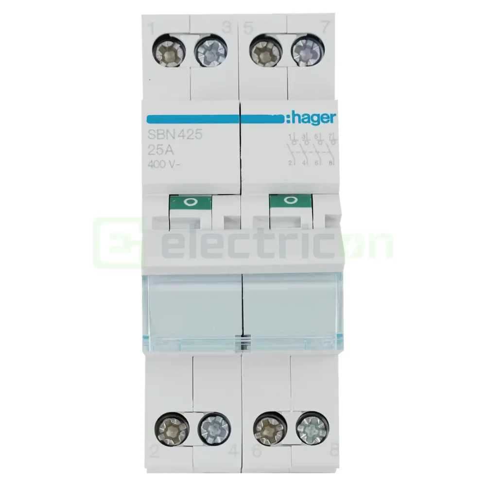 Separator sarcina, 4P, 25A, 400VAC, Hager, SBN425 [3]
