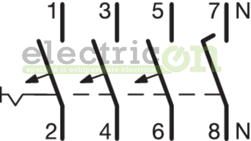 Intrerupator MCB C63A Hager - MCN663 [2]