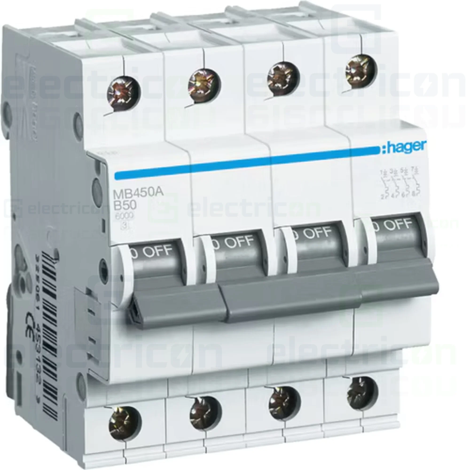 Disjunctor MCB B50A Hager - MB450A [1]