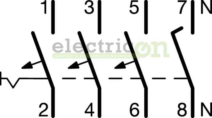 Disjunctor MCB C50A Hager - MCN650 [2]
