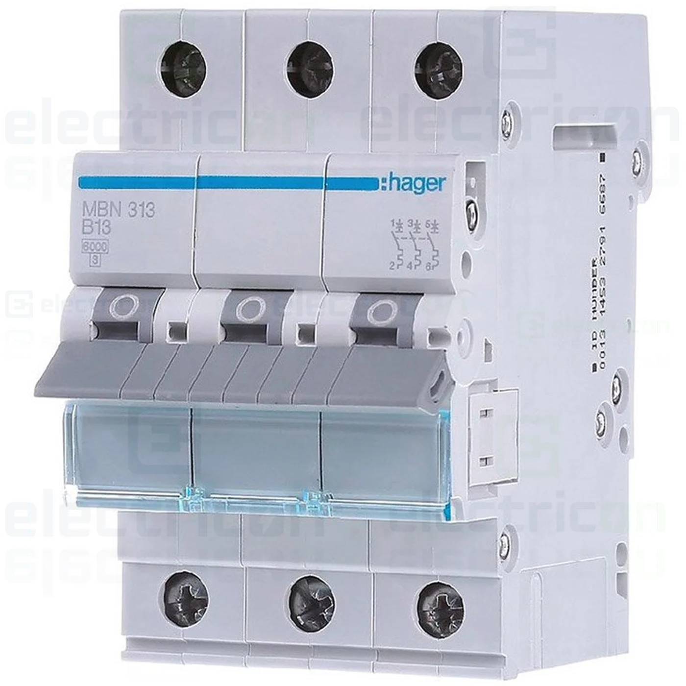 Disjunctor MCB Hager MBN313 3P curba B 13A [1]