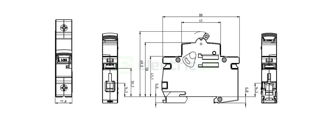 Siguranta automata MCB B25 3P+N 10kA ETI 001901412 [2]