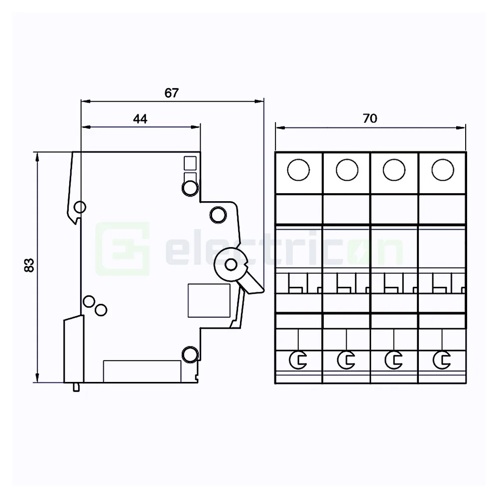 Disjunctor MCB B32A Hager - MBS632 [2]