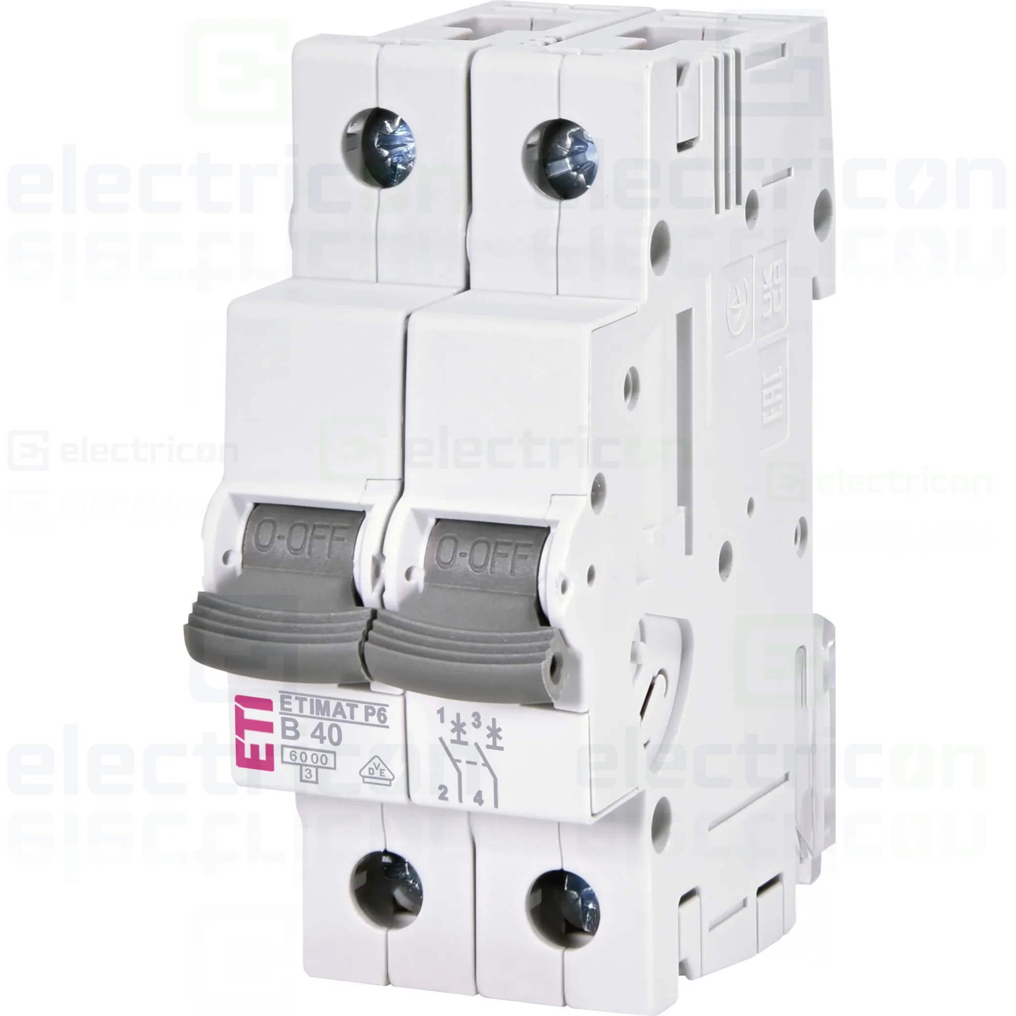 Disjunctor MCB curba B 40A 2P ETI 001900214 [1]