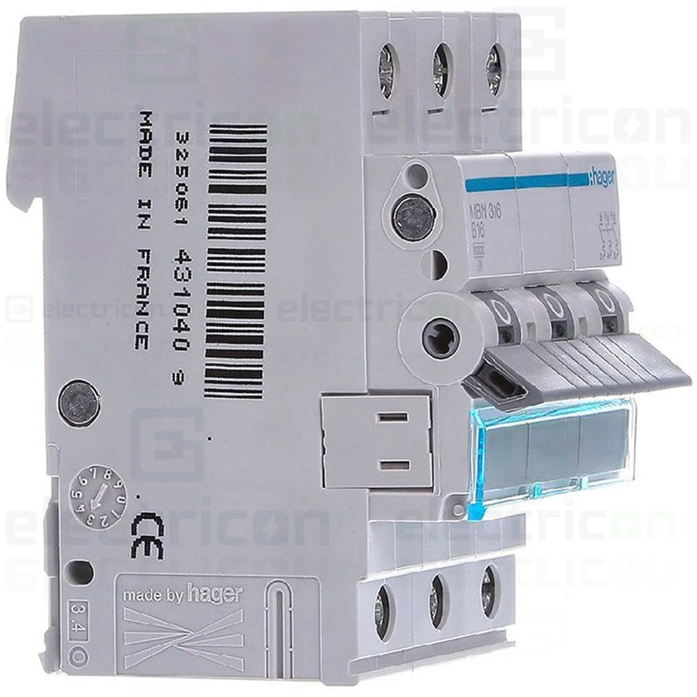 Disjunctor MCB Hager MBN350 3P curba B 50A [3]