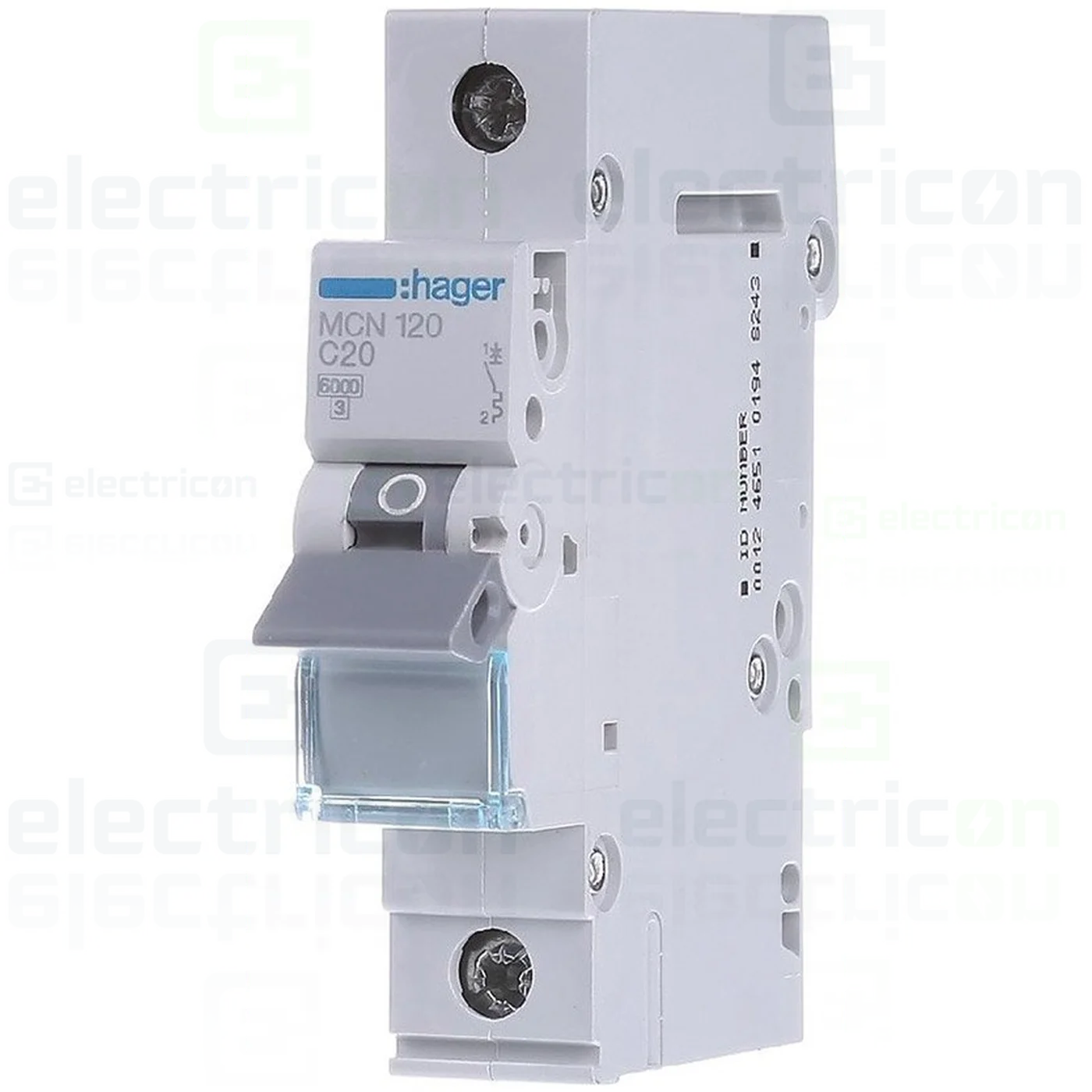 Disjunctor MCB curba C 20A 1P Hager MCN120 [1]