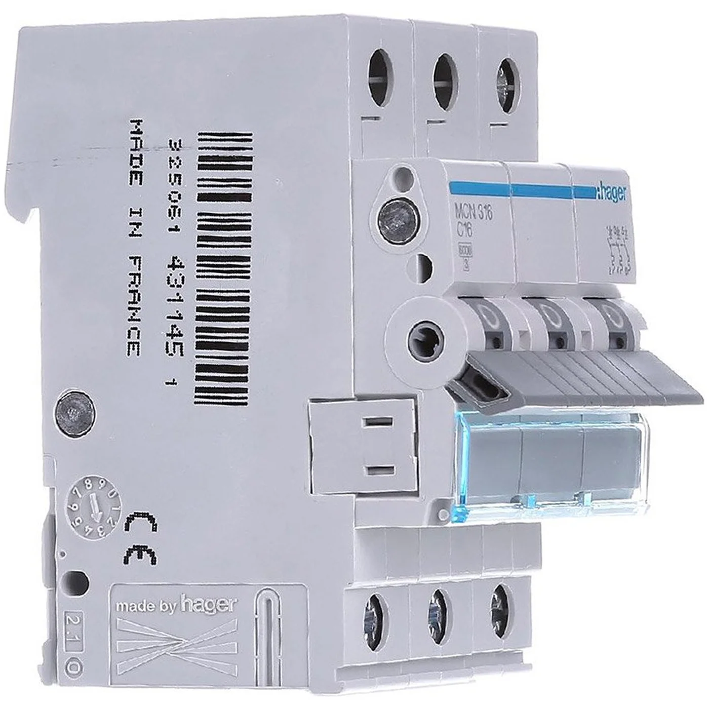 Siguranta automata (disjunctor) MCB, curba C, 32 A, 3P, 6 kA, 3M, Hager, MCN332 [2]