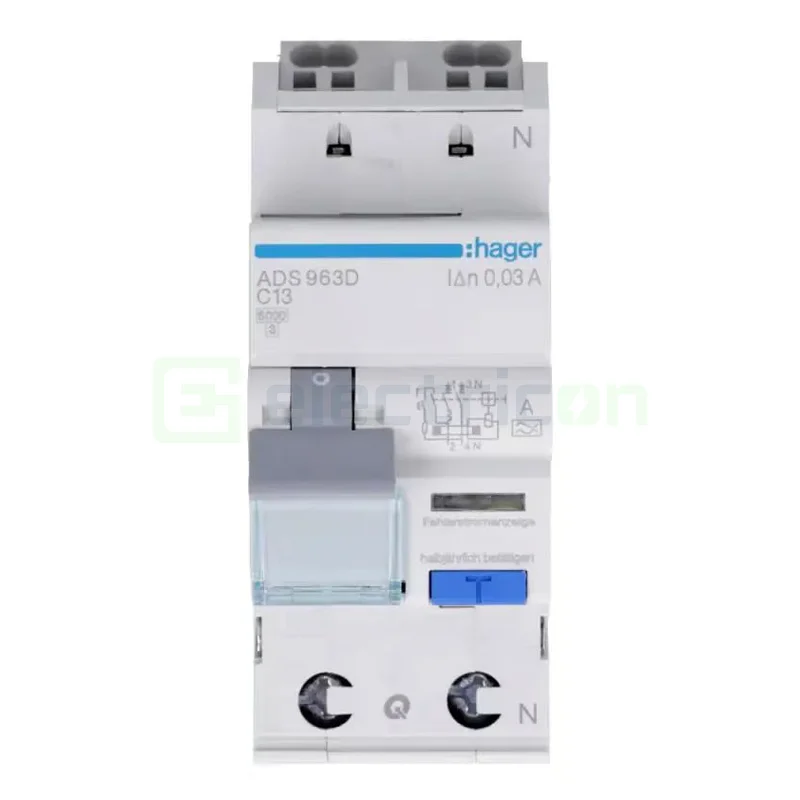 RCBO Hager ADS963D 1P+N tip A C13 30mA QuickConnect [2]