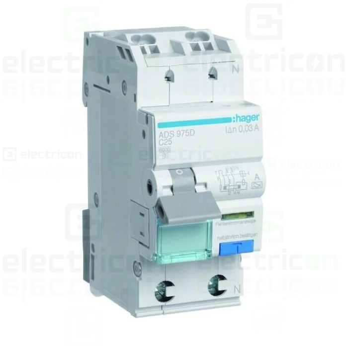 RCBO Hager ADS975D 1P+N tip A C25 30mA QuickConnect [1]