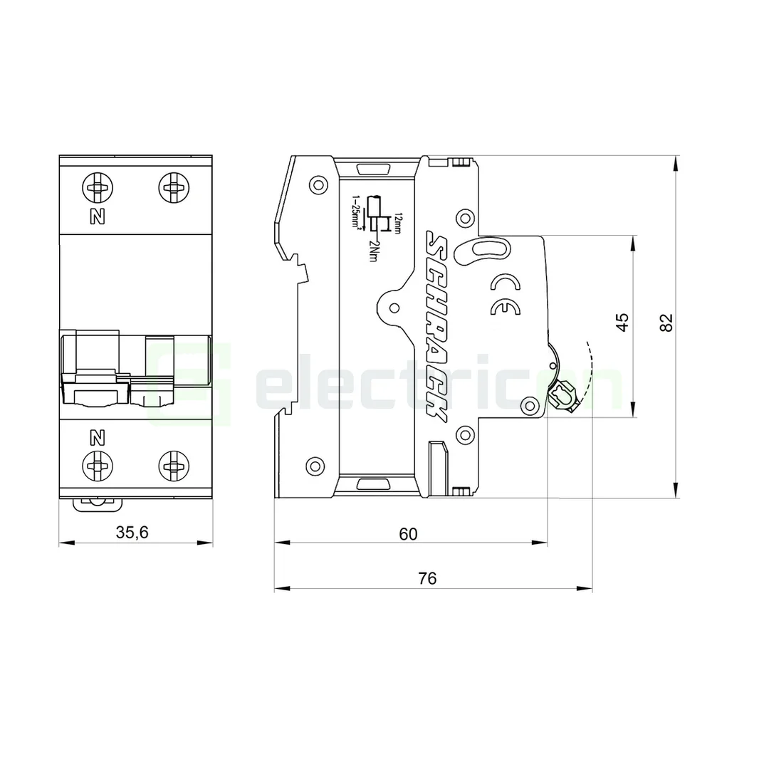 Siguranta RCBO 10A/30mA Schrack - AK668610 [2]