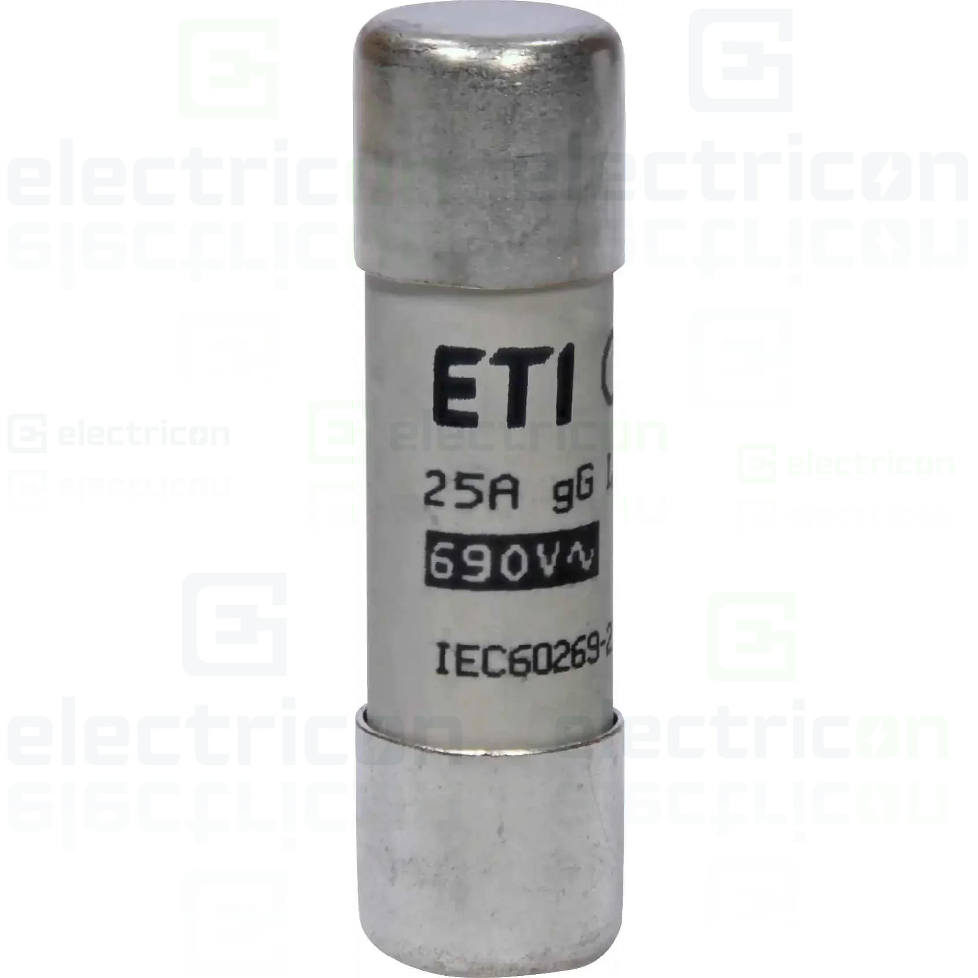 Siguranta fuzibila cilindrica, 14x51mm, gG, 690VAC, 25A, 120kA, ETI, 002651032 [1]