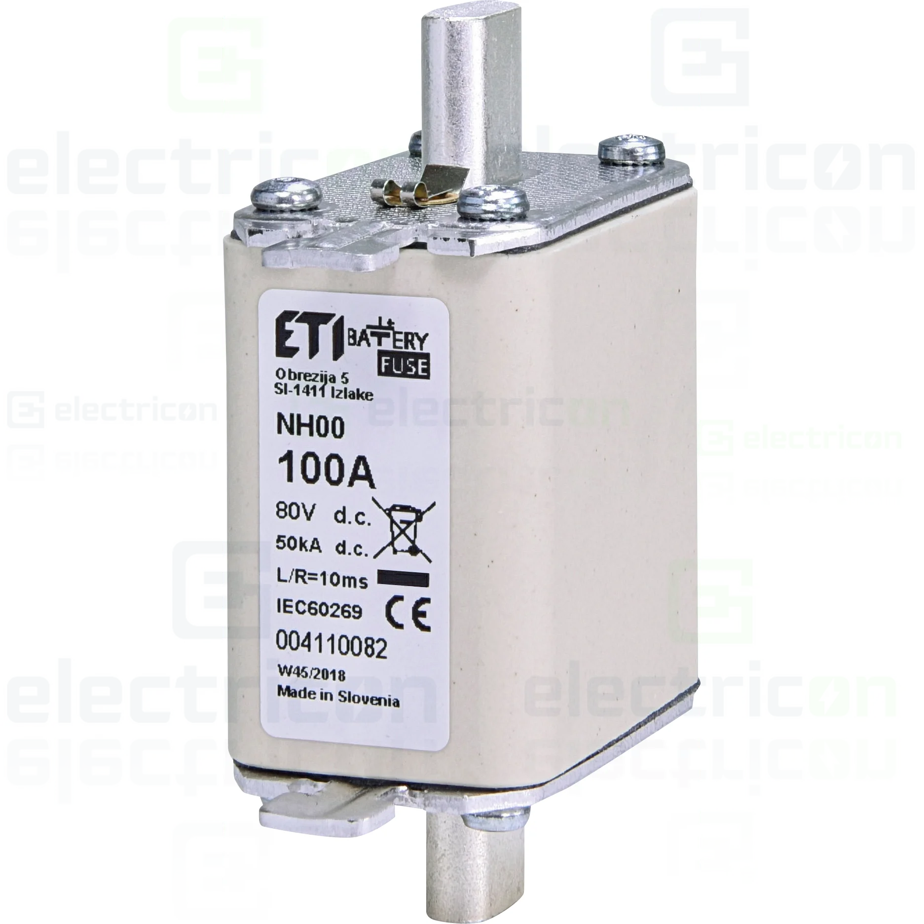 Siguranță fuzibilă NH100A 80V DC ETI 004110082 [1]