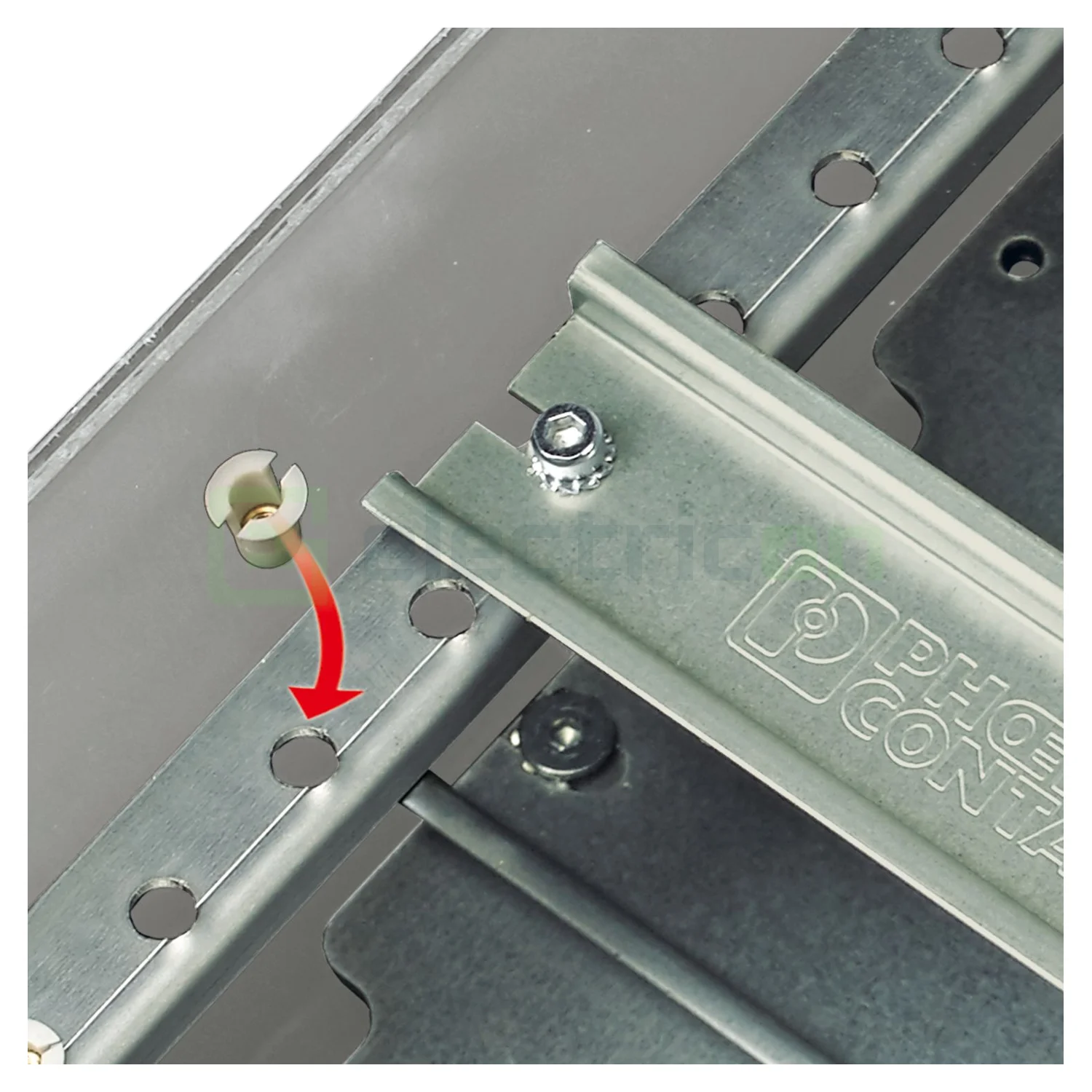 Șină DIN 15mm x 5.5mm, Lungime 2m Phoenix Contact 1401763 [5]