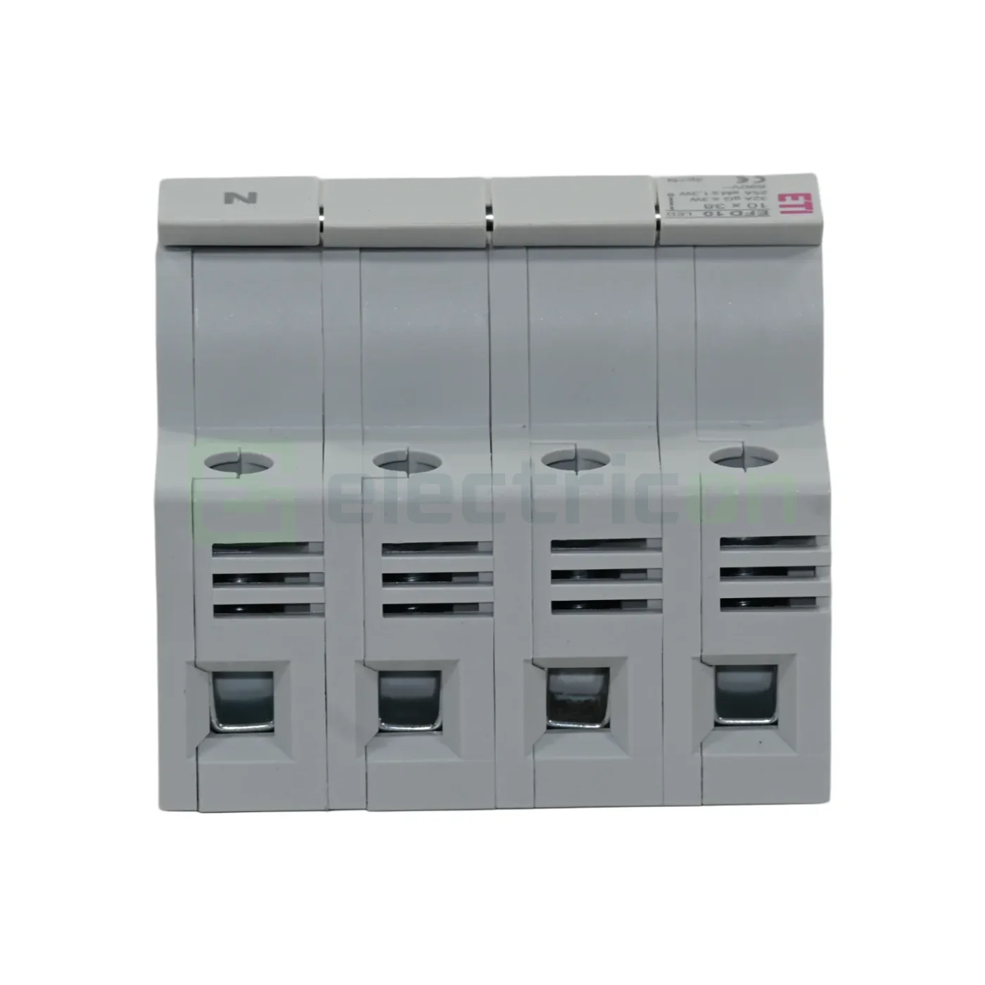 Separator fuzibil (soclu), pentru CH10x38, maxim 32A, 3P+N, cu LED,EFD 10 3p+N LED,  ETI, 002540015 [4]